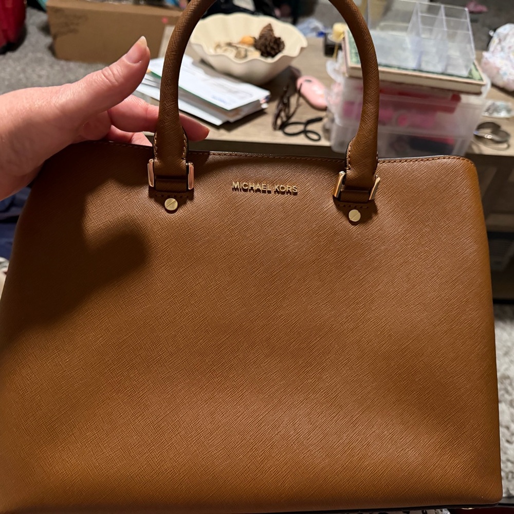 Michael Kors Brown Satchel Bag